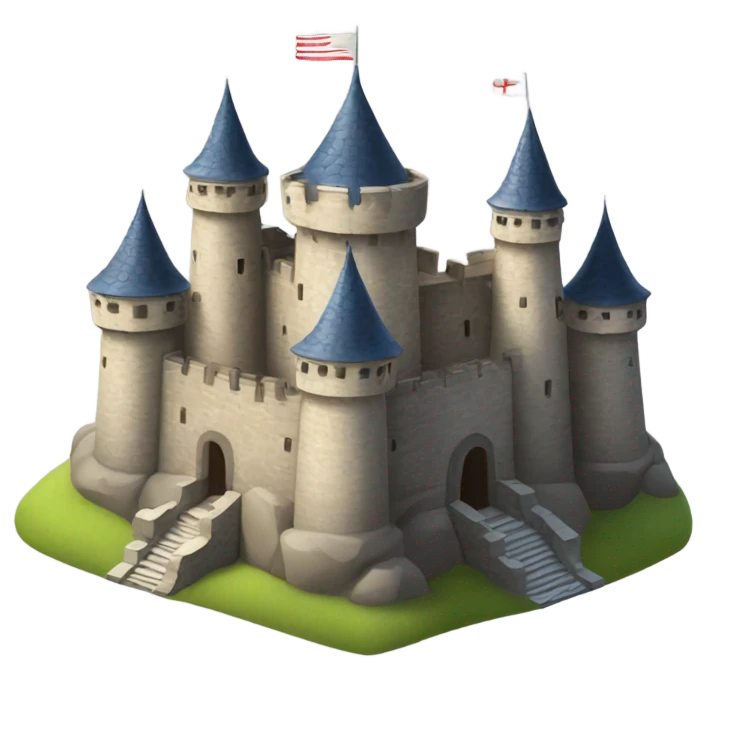 Castle with sunny skies  emoji