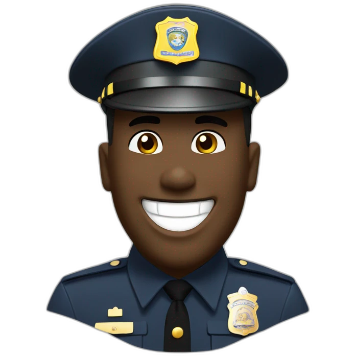 New York State trooper laughing emoji