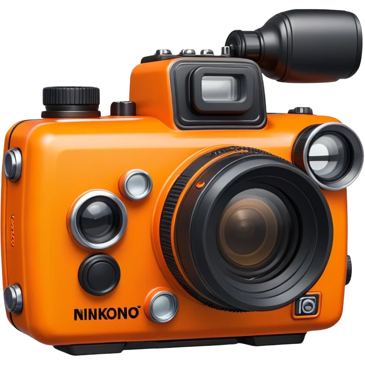 orange nikonos v camera emoji