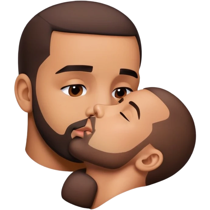 Drake kissing Drake emotionally emoji