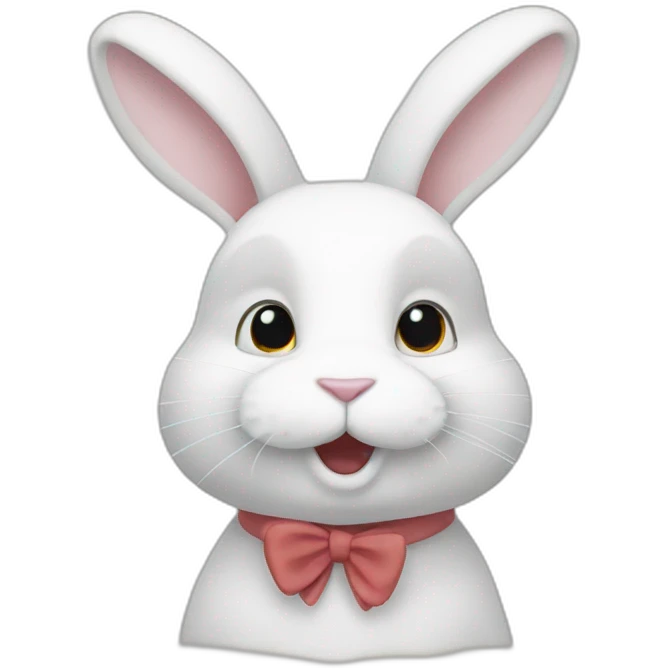 Lapin blanc emoji