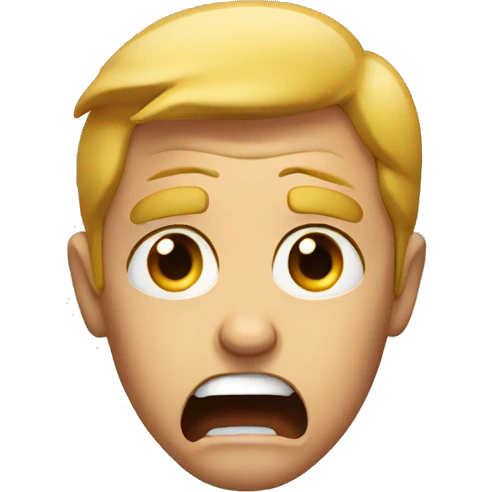Shock face emoji