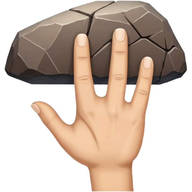 Rock on hand sign upside down emoji