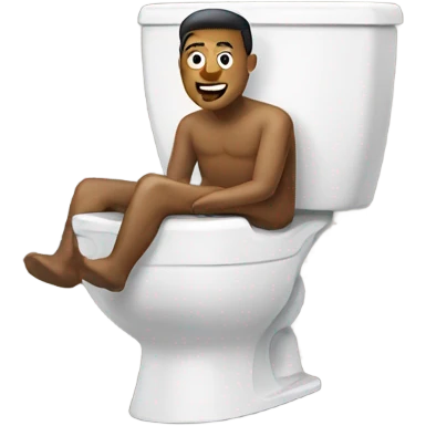 Man on toilet emoji
