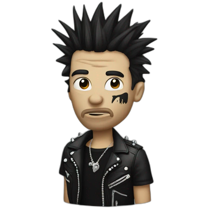 A punk who is dead emoji