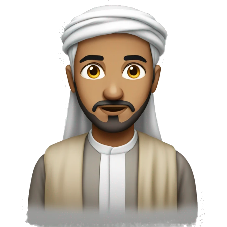 Serious Arab Muslim emoji