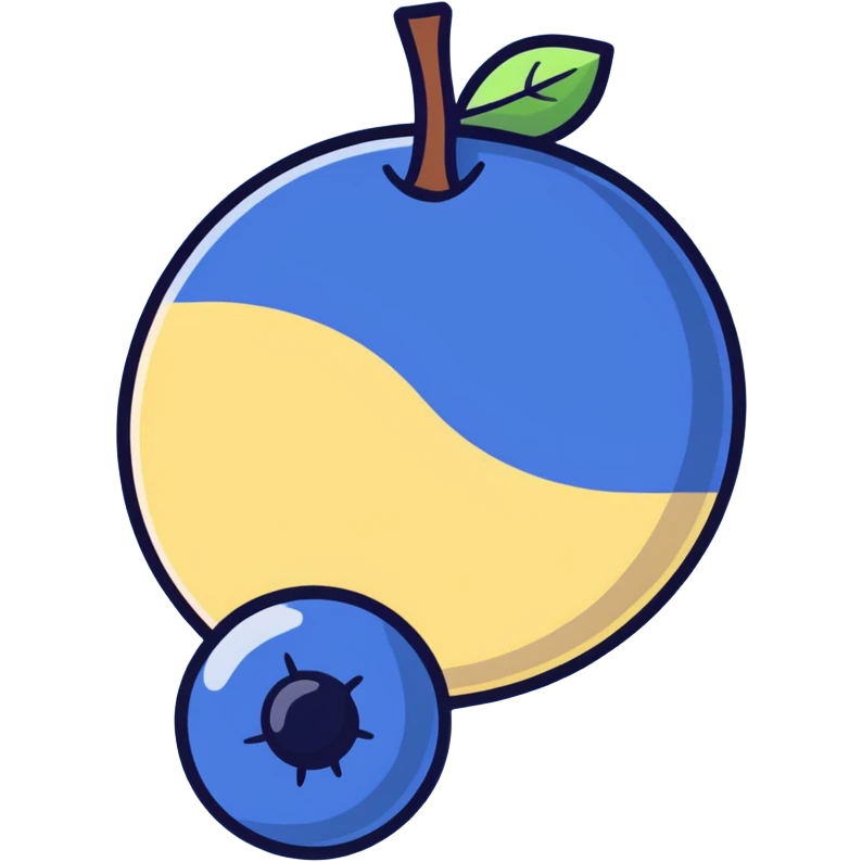 Sunrise blueberry emoji