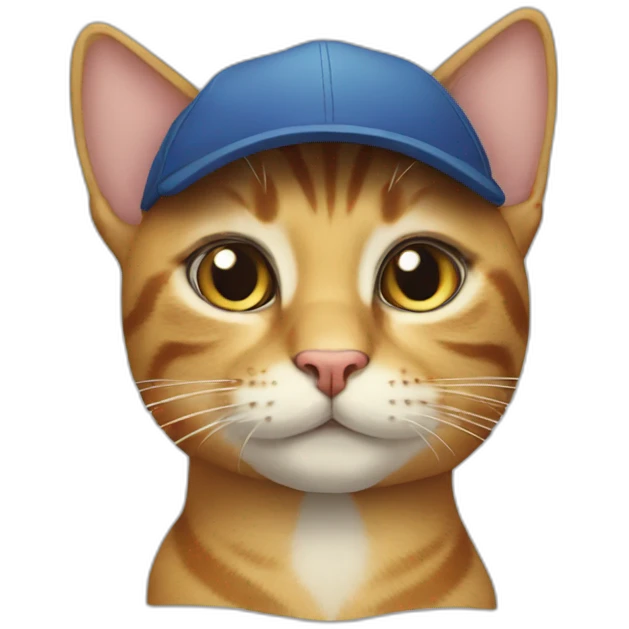 Cat with cap emoji