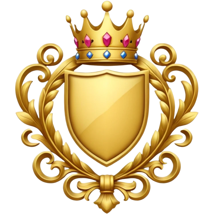 Gold royal Crest emoji