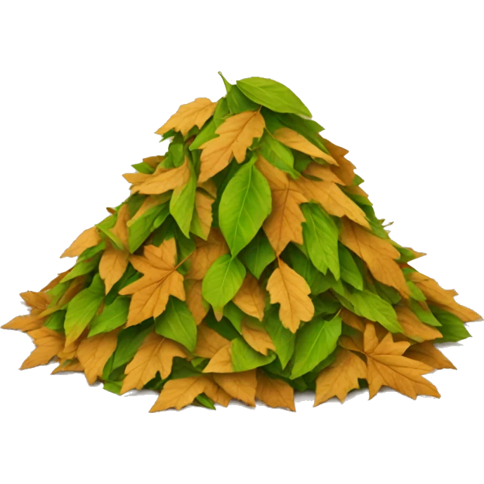 pile of leaves emoji