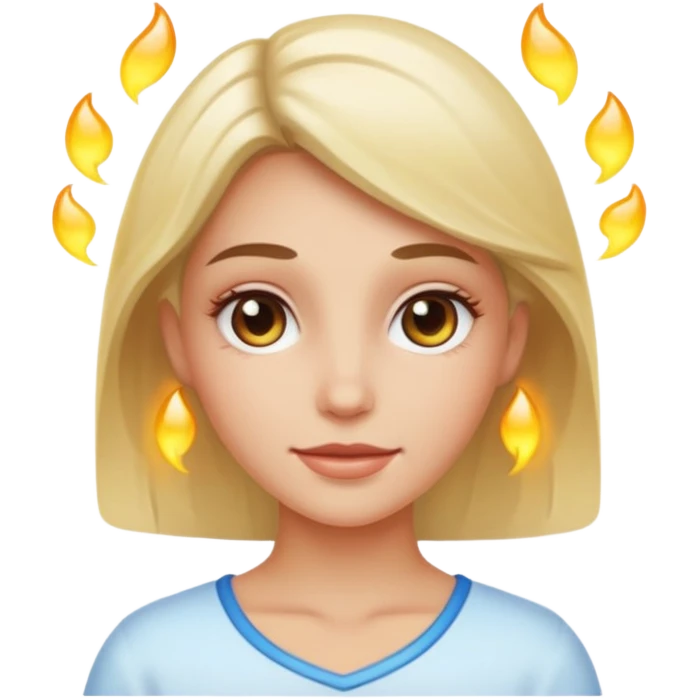 Clean girl caucásica  emoji