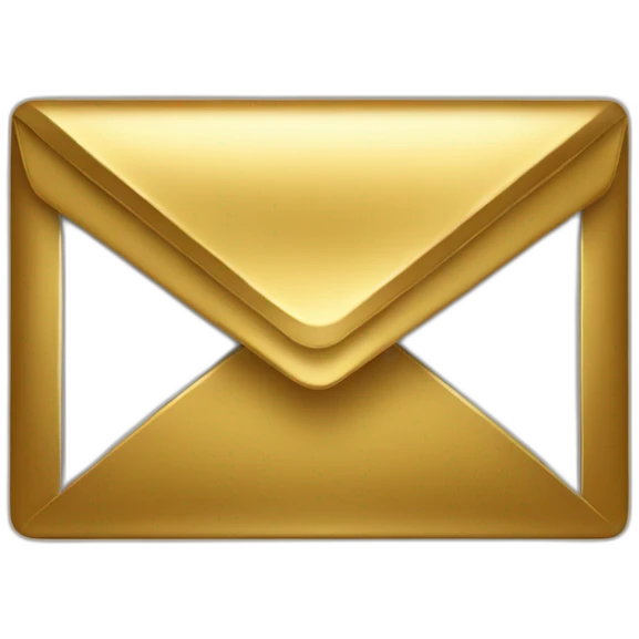 gold gmail emoji