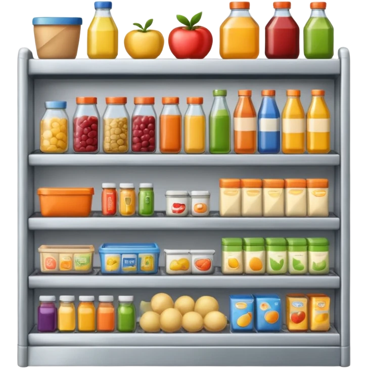 Grocery shelf automation emoji