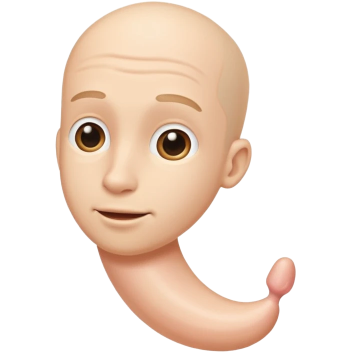 Freshly shaved smooth penis emoji