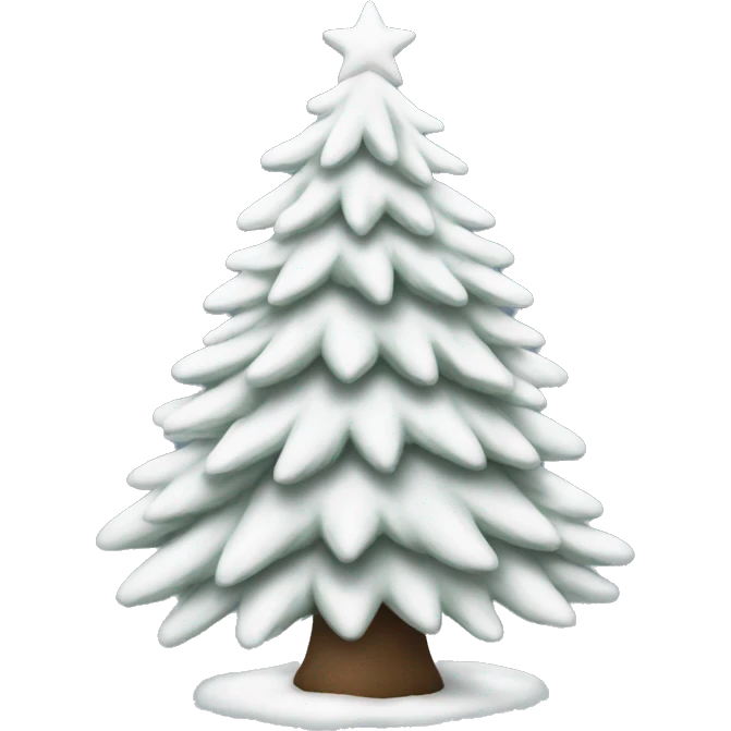 White Christmas Tree emoji