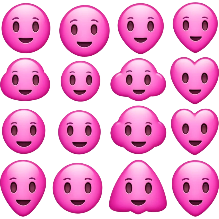 Pink emojis emoji