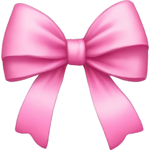 pink bow emoji