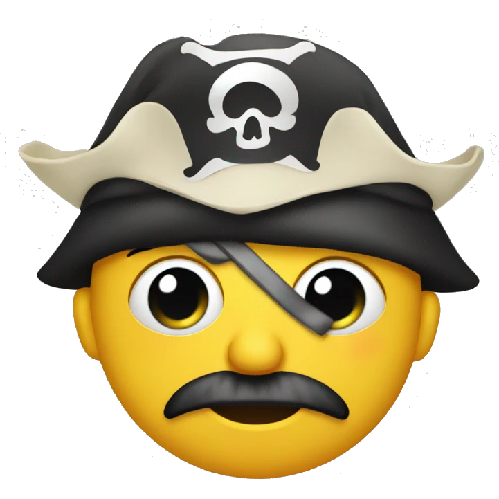 One eyed pirate emoji