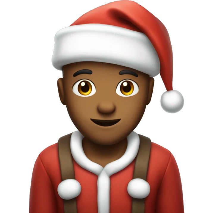 cute santa emoji