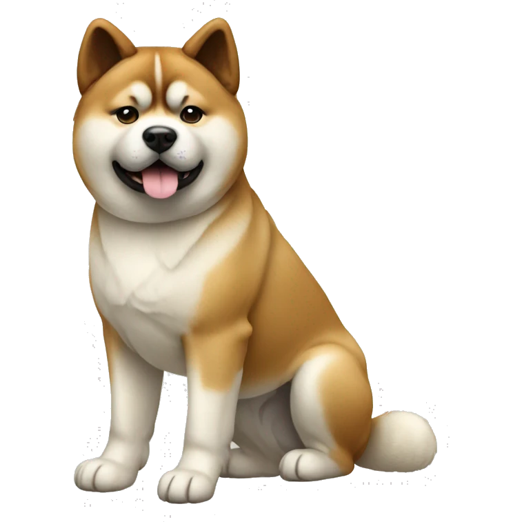 Akita Dog Breed Full Body emoji