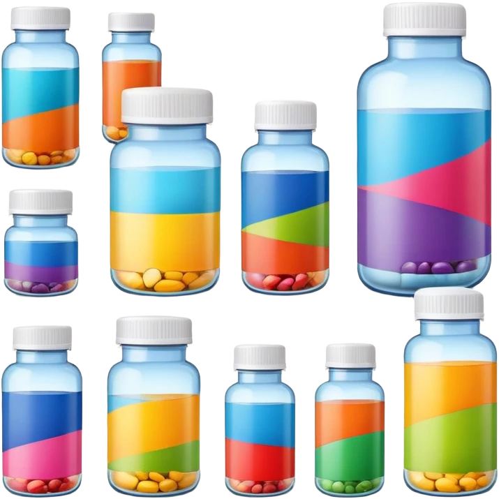 Health Supplement bottles emoji