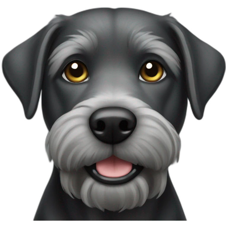 black gray terrier lab scrufft emoji