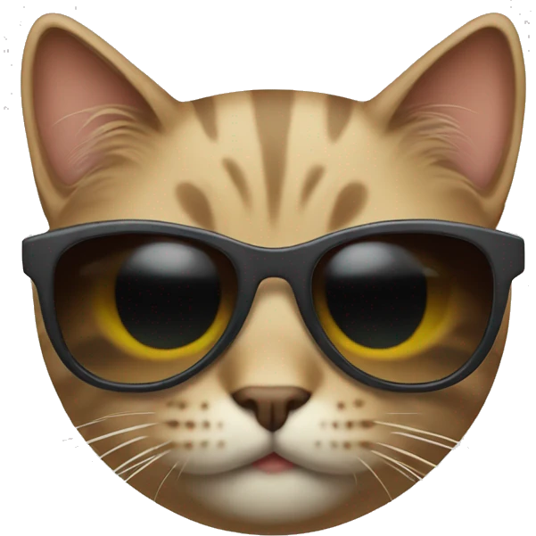 Cat with sunglasses emoji
