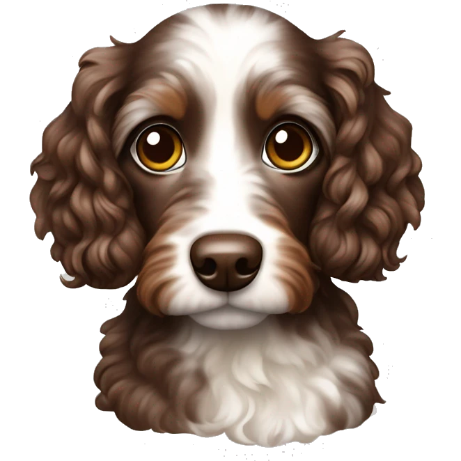 Chocolate Merle Doxiepoo  emoji