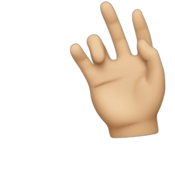 writing hand emoji