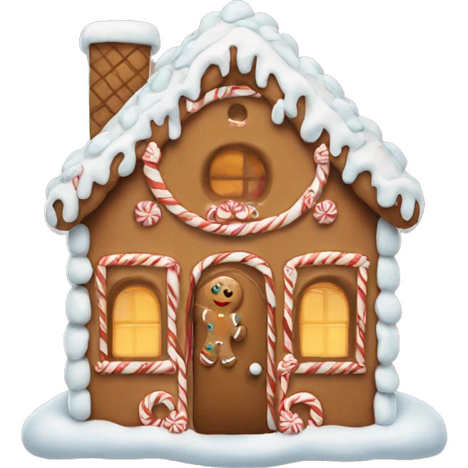 gingerbread house emoji