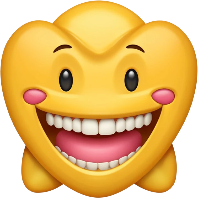 Spamton from Deltarune as a grinning emoji, exaggerated teeth emoji