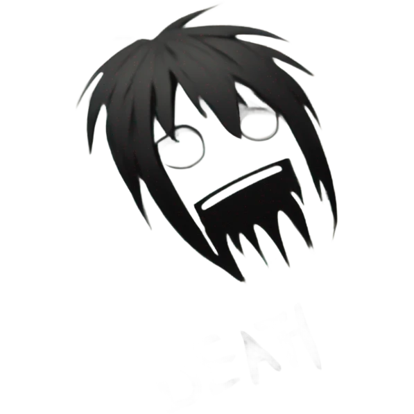 Black note book called deth note emoji
