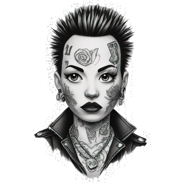punk tattoo 1975 emoji