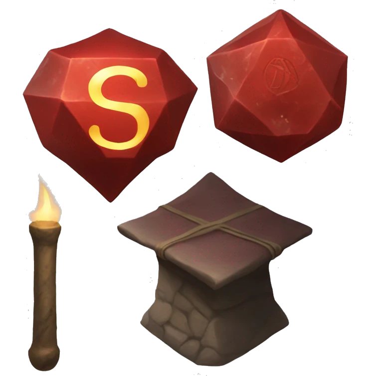 philosopher's stone red emoji