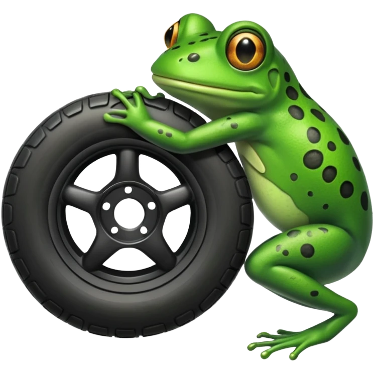 Frog Has Tire Body emoji