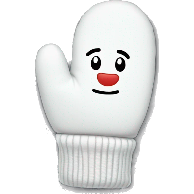 White mittens  emoji