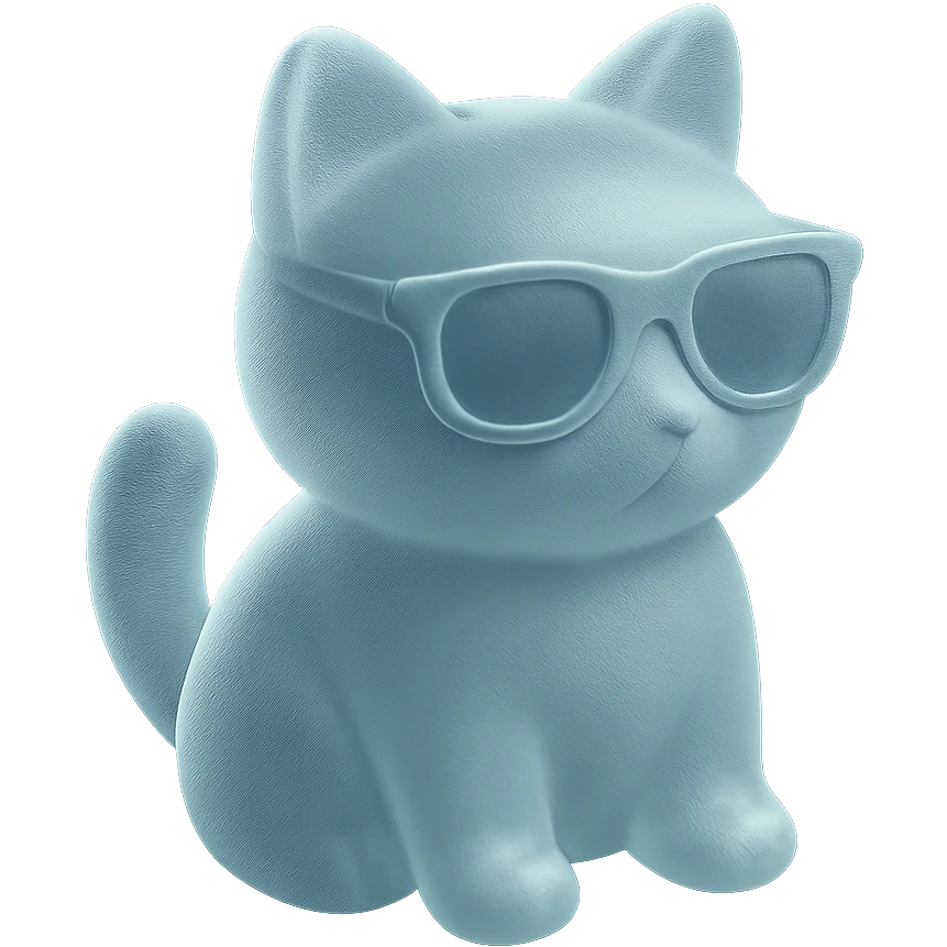 Cat wearing sunglasses emoji