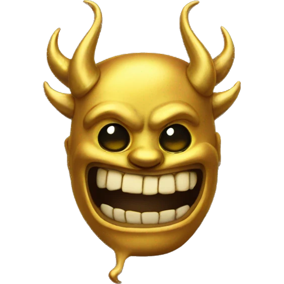 gold rainbow Devil. emoji