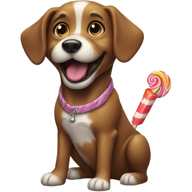 Dog eating candy  emoji