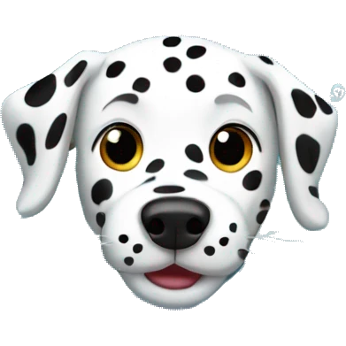 Dalmatian swimming emoji