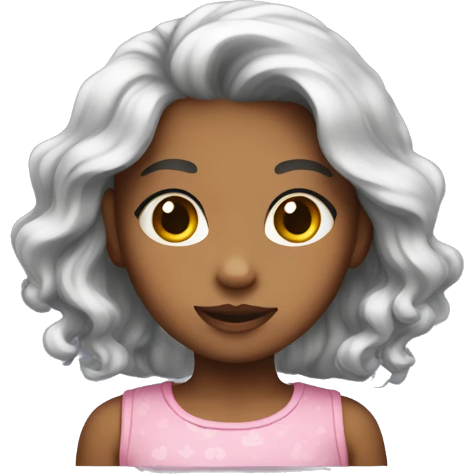 Cute girly emoji
