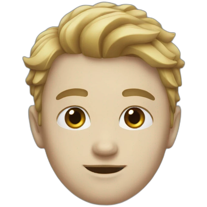 Chat bleu emoji