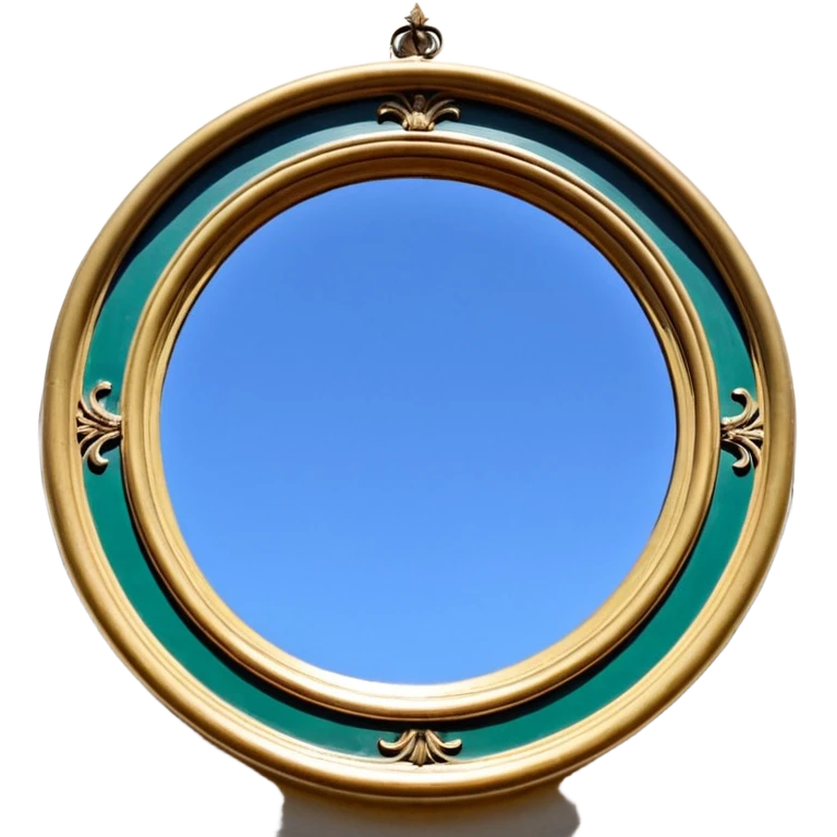 умывальник  зеркало ретро emoji