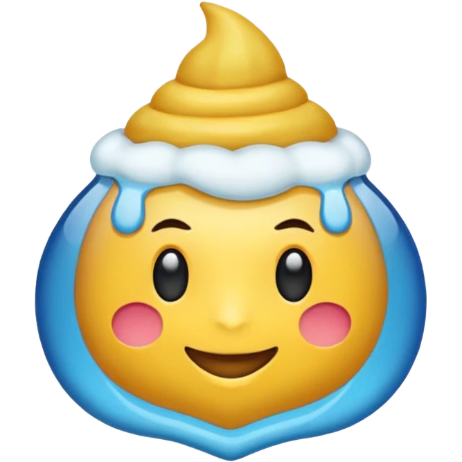 Джинсовая синяя панамка без головы со шнурком emoji