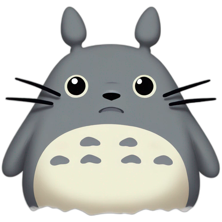 Sad totoro emoji