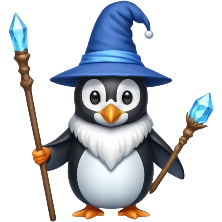Penguin Wizard emoji