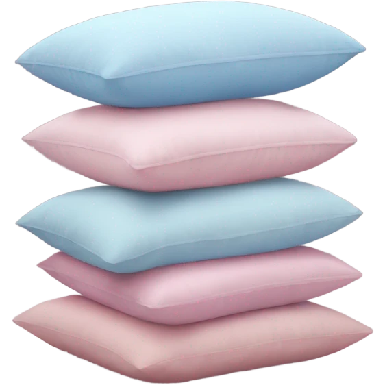 Pink and pastel blue cushions  emoji