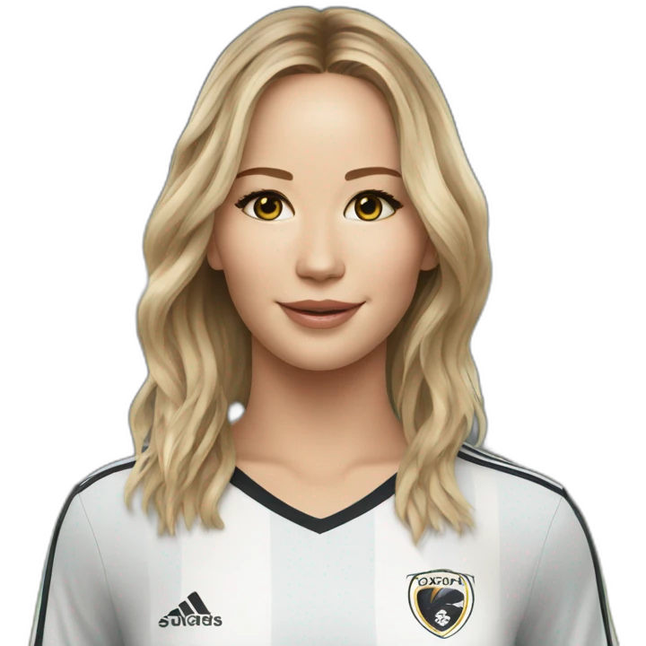 jennifer lawrence playing soccer emoji
