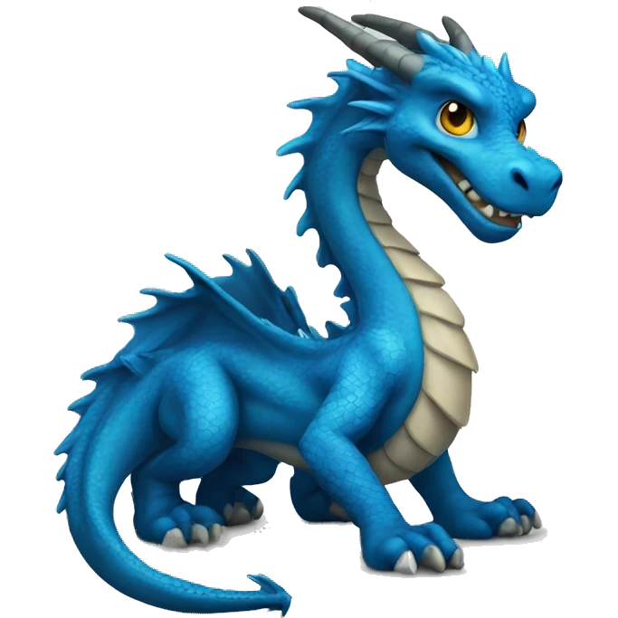 Blue dragon emoji