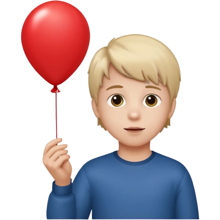 kid with balloon emoji